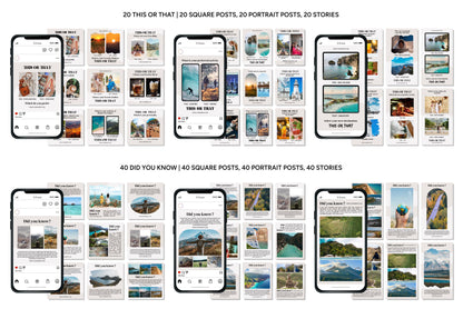 1200+ Travel Instagram Templates - Vol. 6
