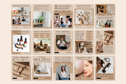 120+ Skincare Instagram Templates - Vol. 3