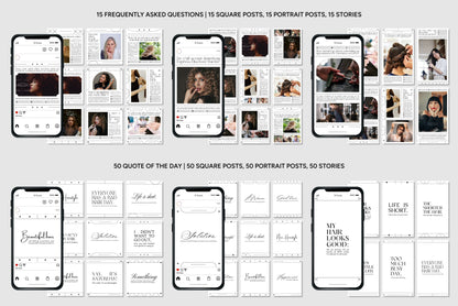 1200+ Hairstylist Instagram Templates - Vol. 7