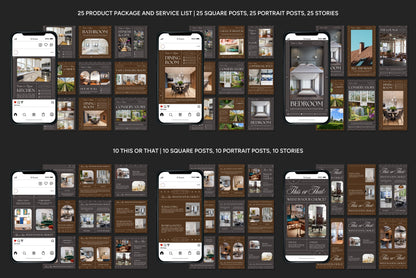 1200+ Interior Design Instagram Templates - Vol. 8