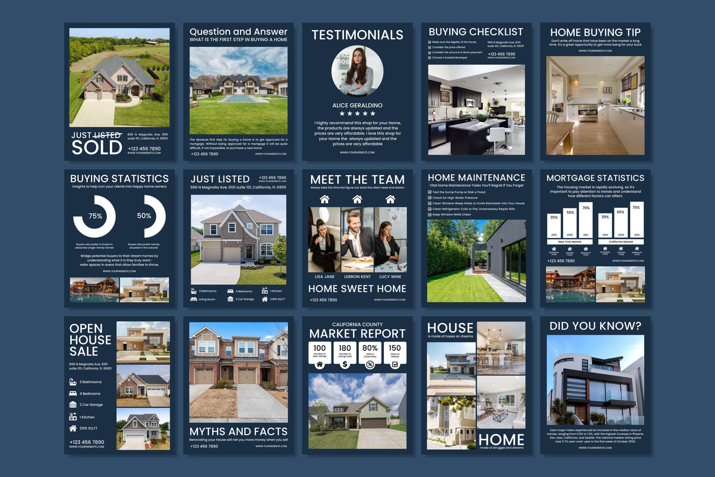 120+ Real Estate Instagram Templates - Vol. 3