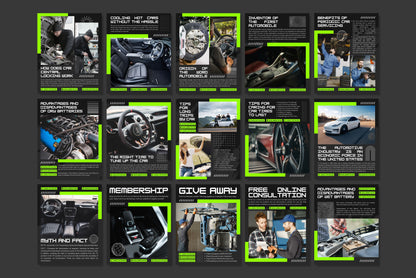 120+ Mechanic Instagram Templates - Vol. 2