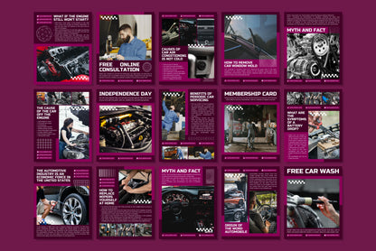 120+ Mechanic Instagram Templates - Vol. 4