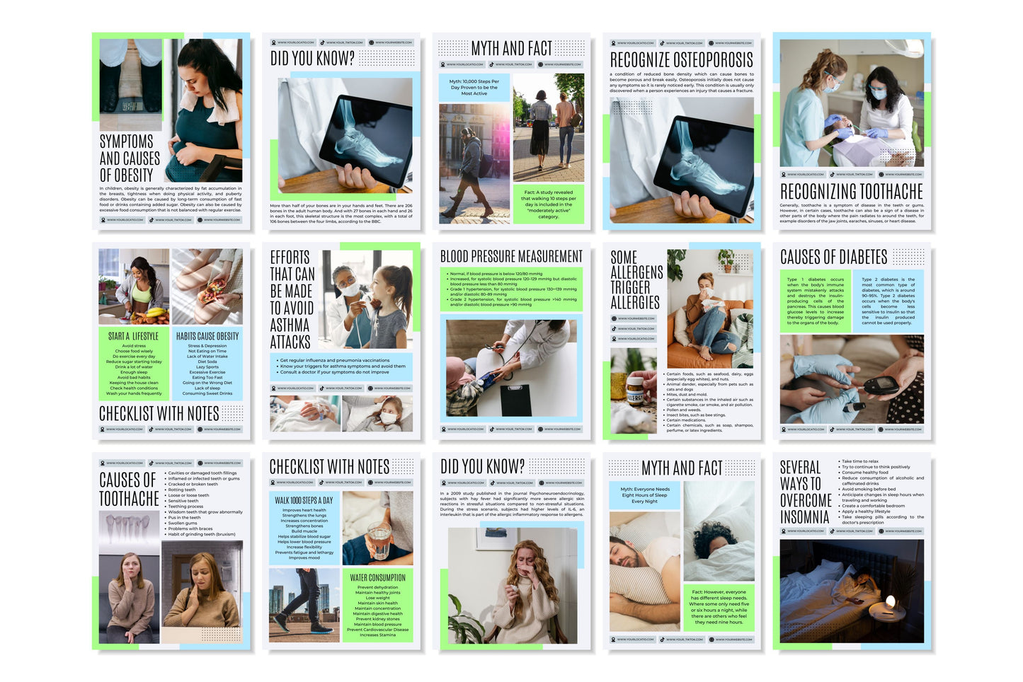 120+ Medical Instagram Templates - Vol. 5