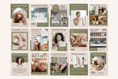 120+ Skincare Instagram Templates - Vol. 5