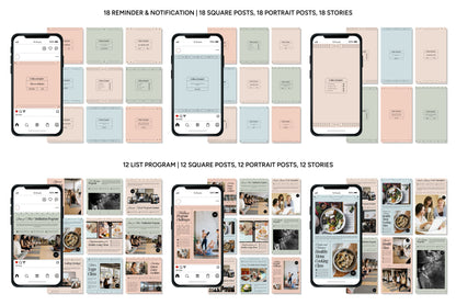1200+ Wellness Instagram Templates - Vol. 7