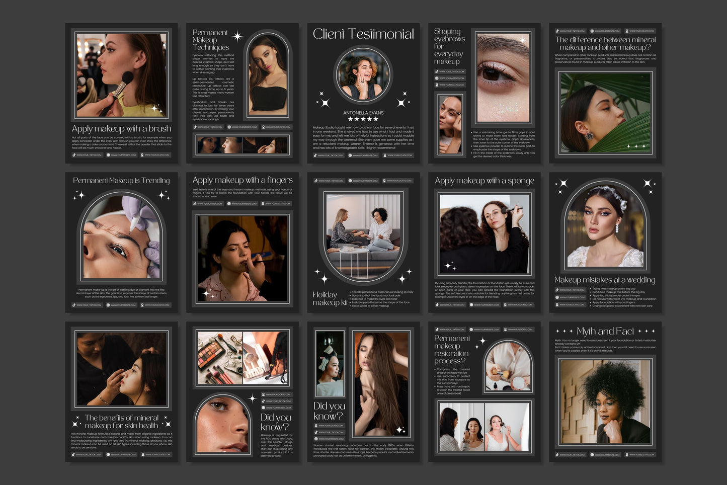 120+ Makeup Instagram Templates - Vol. 2