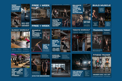 120+ Fitness Instagram Templates - Vol. 2