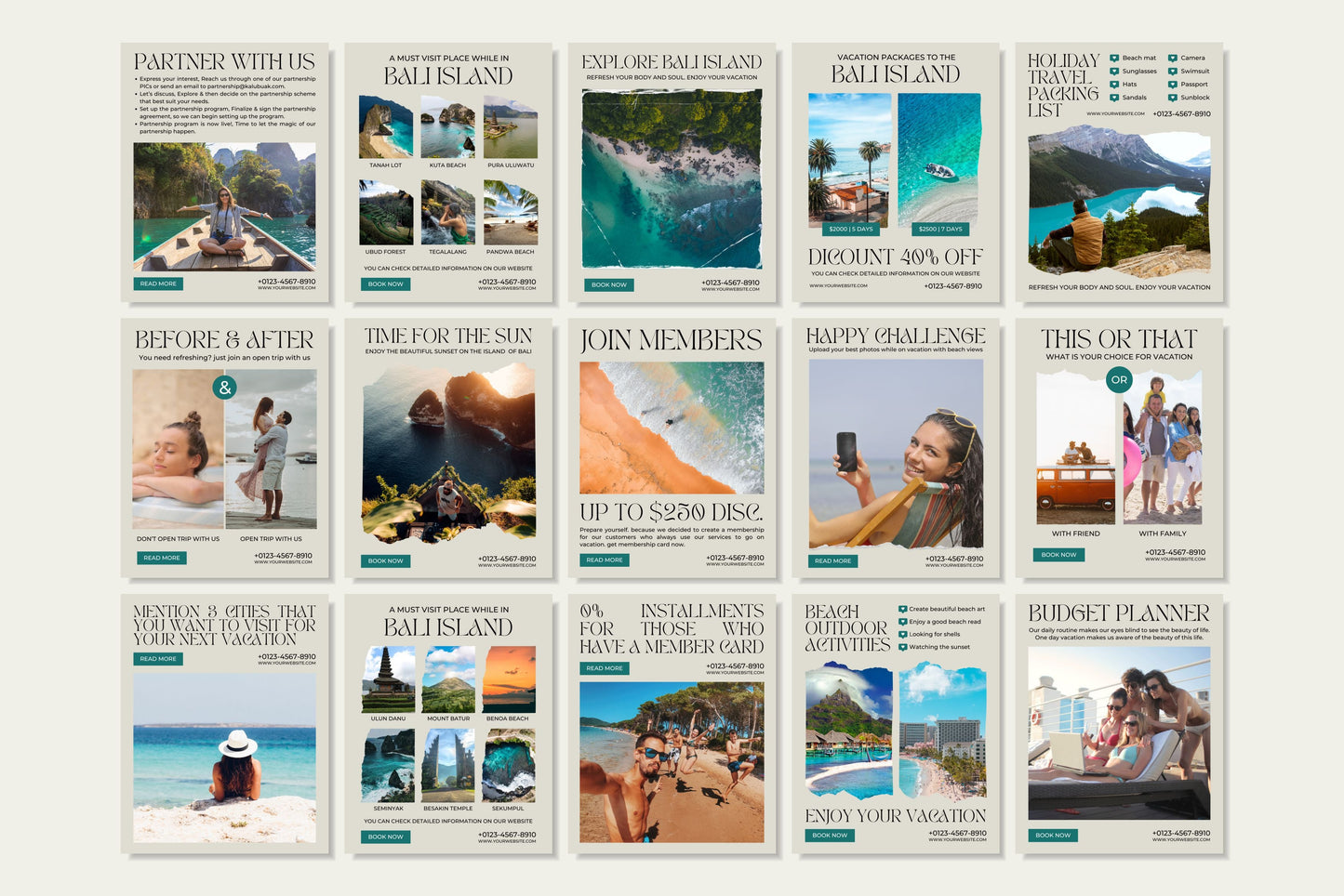 120+ Travel Instagram Templates - Vol. 1