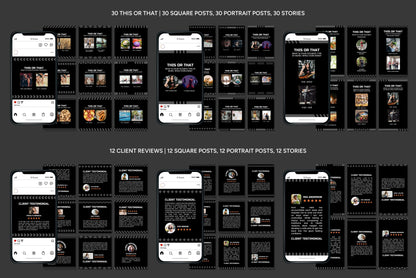 1200+ Fitness Instagram Templates - Vol. 6