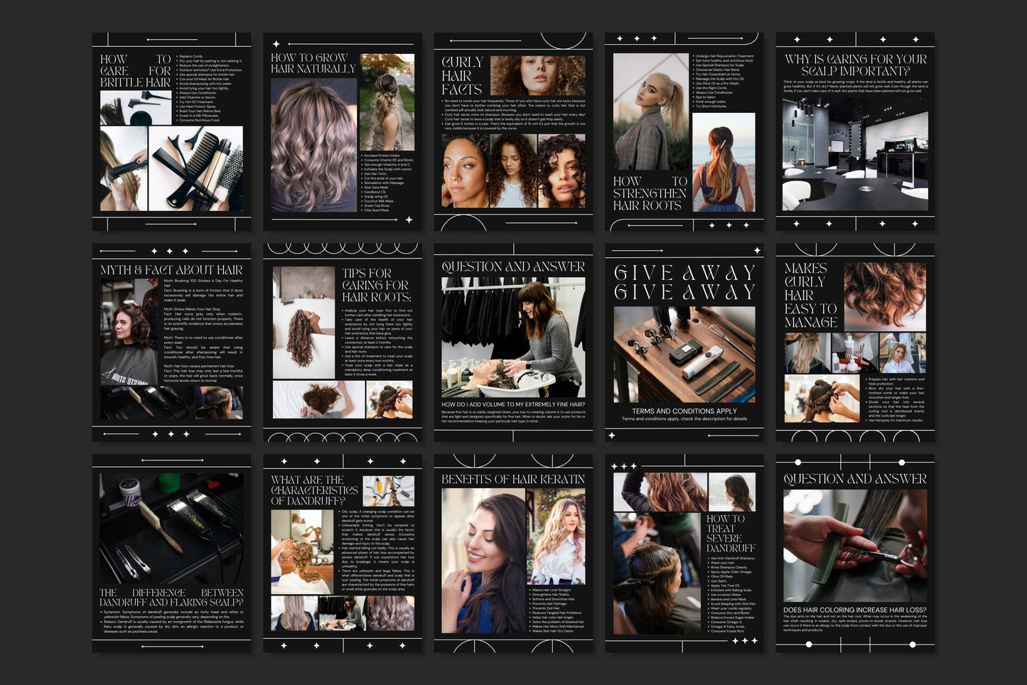 120+ Hairstylist Instagram Templates - Vol. 4
