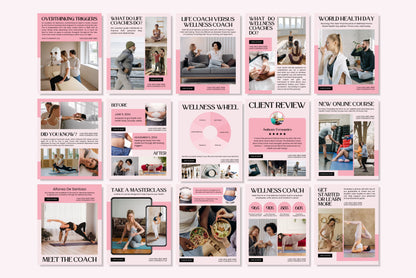 120+ Wellness Instagram Templates - Vol. 3