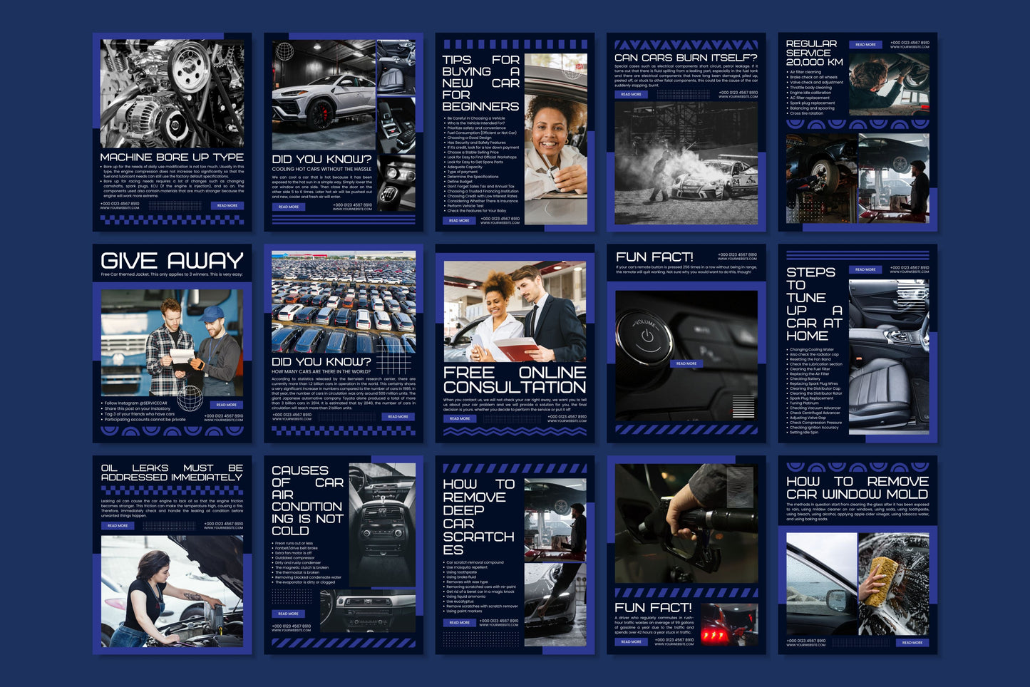 120+ Mechanic Instagram Templates- Vol. 1