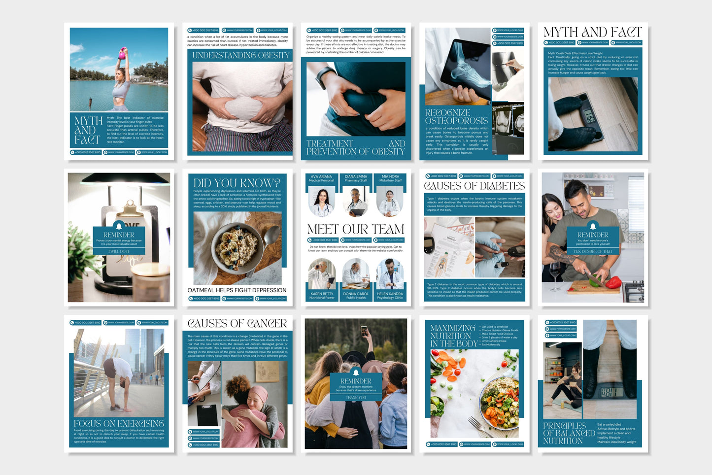 120+ Medical Instagram Templates - Vol. 4
