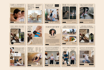 120+ Wellness Instagram Templates - Vol. 4