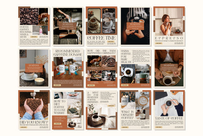 120+ Coffee Shop Instagram Templates - Vol. 5