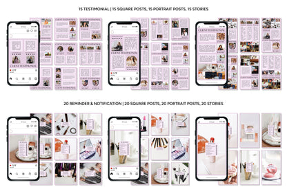 1200+ Makeup Instagram Templates - Vol. 7