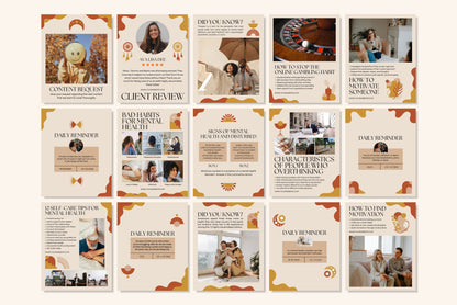 120+ Mental Health Instagram Templates - Vol. 1
