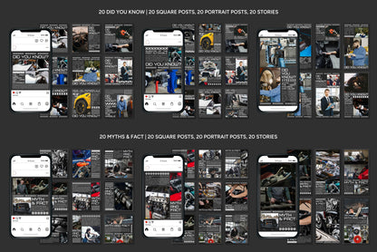 120+ Automotive Instagram Templates - Vol. 3