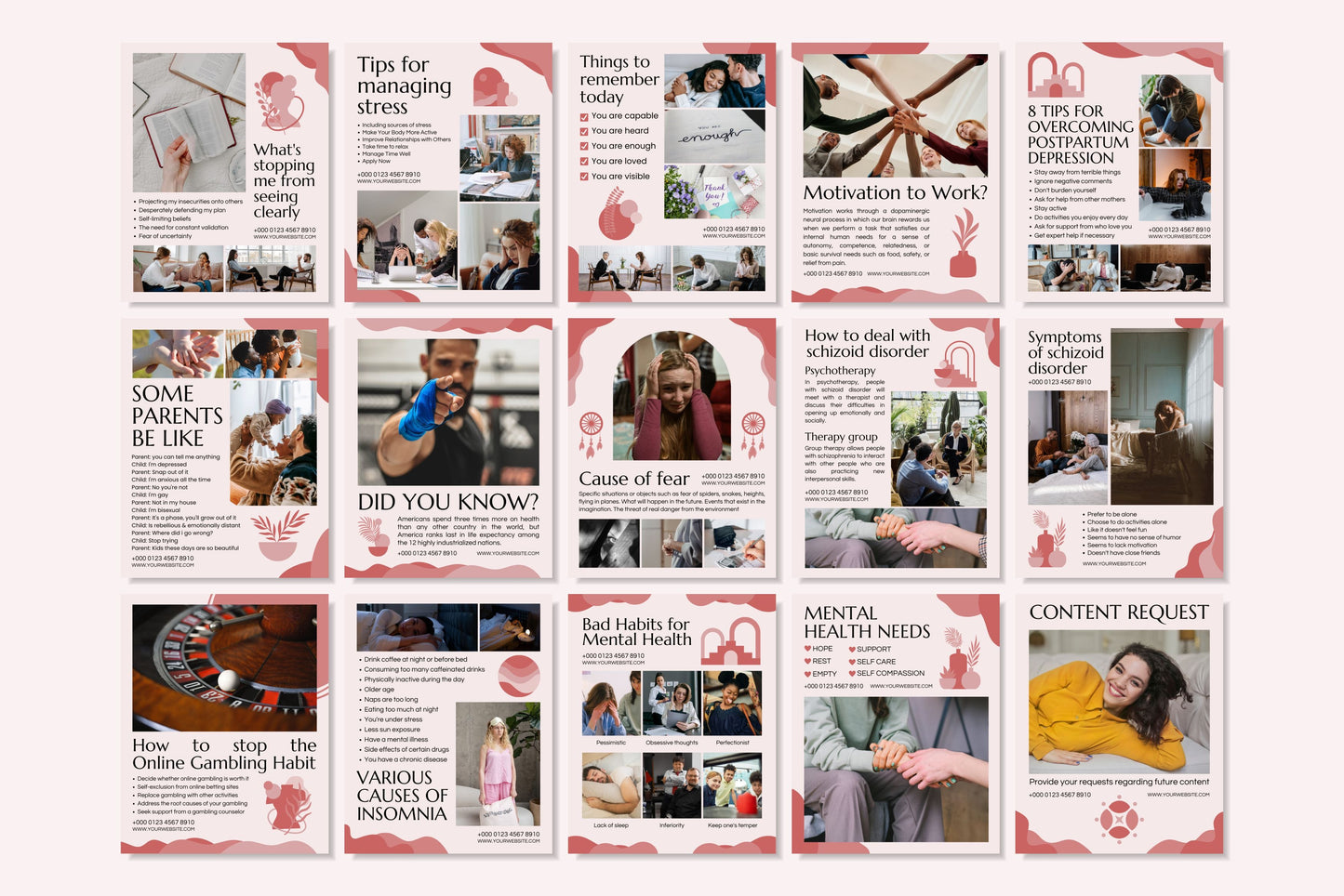 120+ Mental Health Instagram Templates - Vol. 4