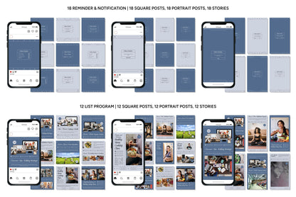 1200+ Wellness Instagram Templates - Vol. 8