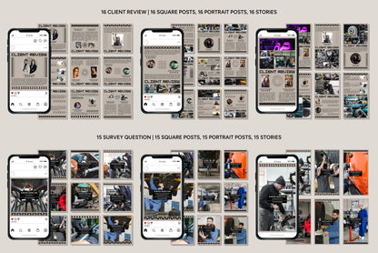 120+ Automotive Instagram Templates -  Vol. 1