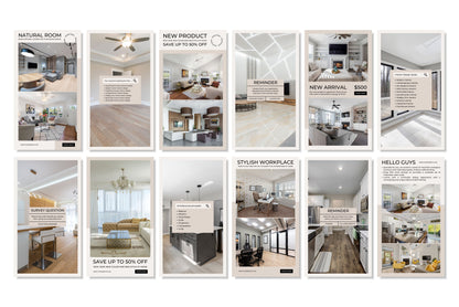 120+ Interior Design Instagram Templates - Vol. 5