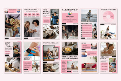 120+ Wellness Instagram Templates - Vol. 3