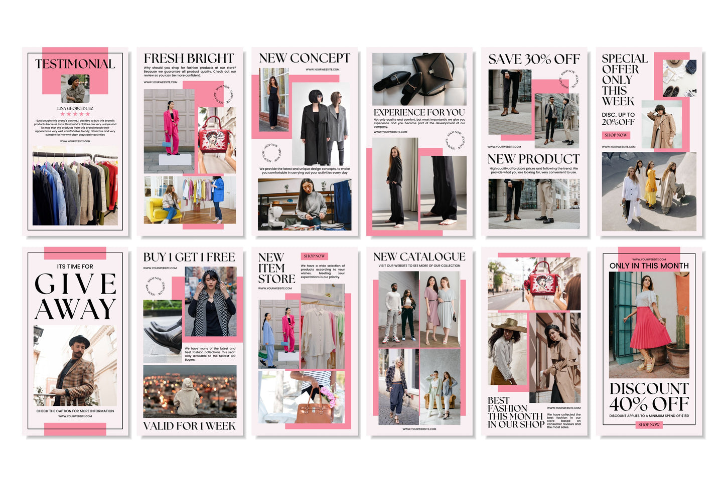 120+ Fashion Instagram Templates - Vol. 5