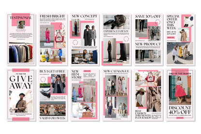 120+ Fashion Instagram Templates - Vol. 5