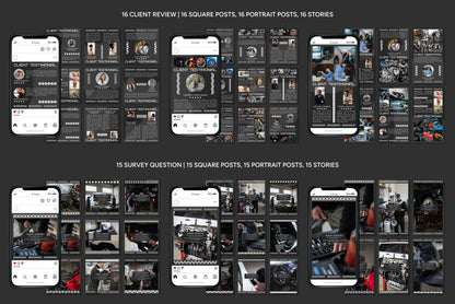 120+ Automotive Instagram Templates - Vol. 3