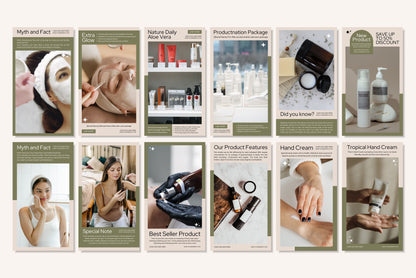 120+ Skincare Instagram Templates - Vol. 5