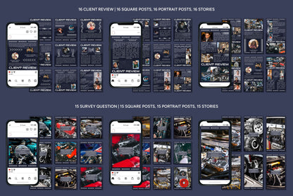 120+ Automotive Instagram Templates - Vol. 2