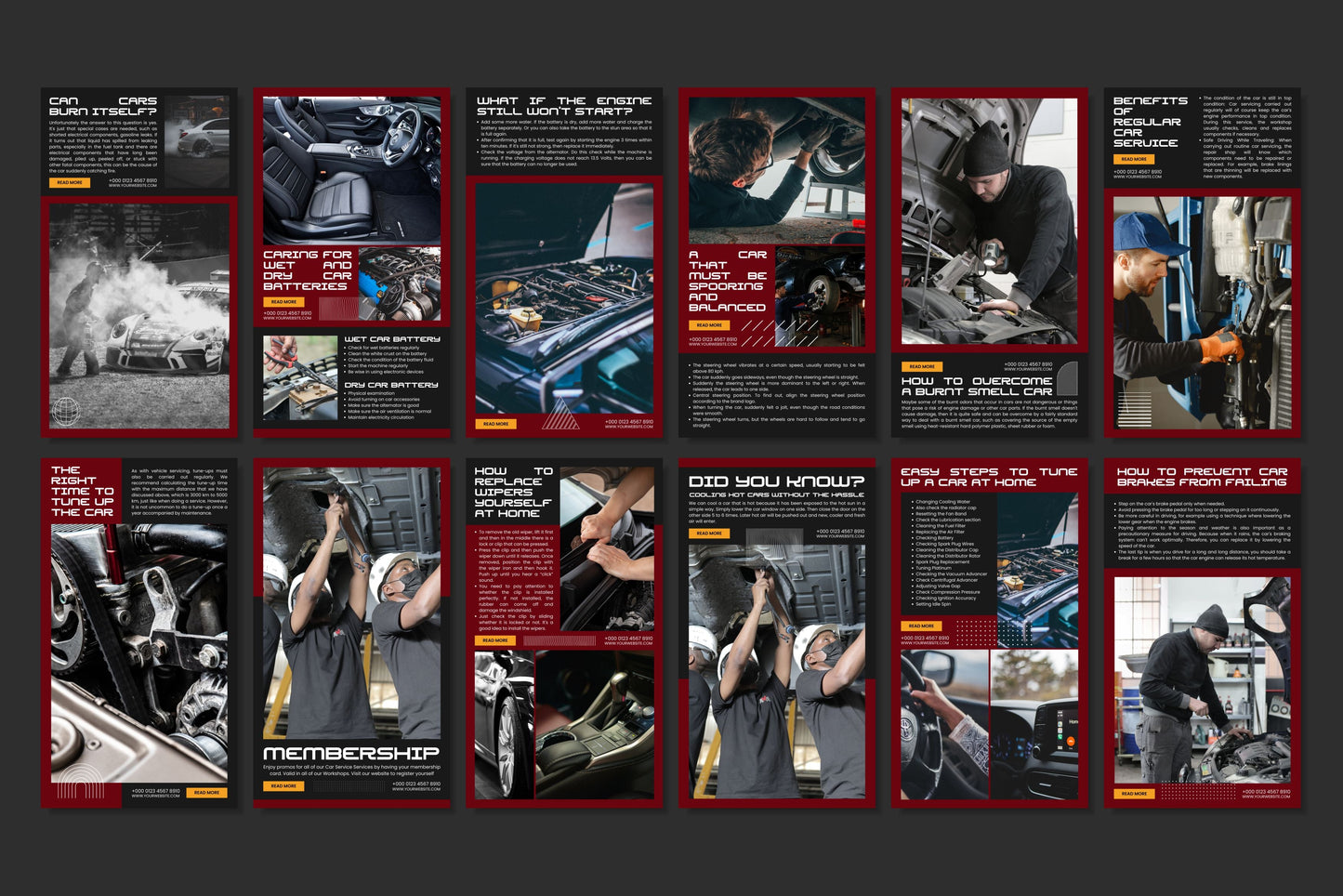 120+ Mechanic Instagram Templates - Vol. 5