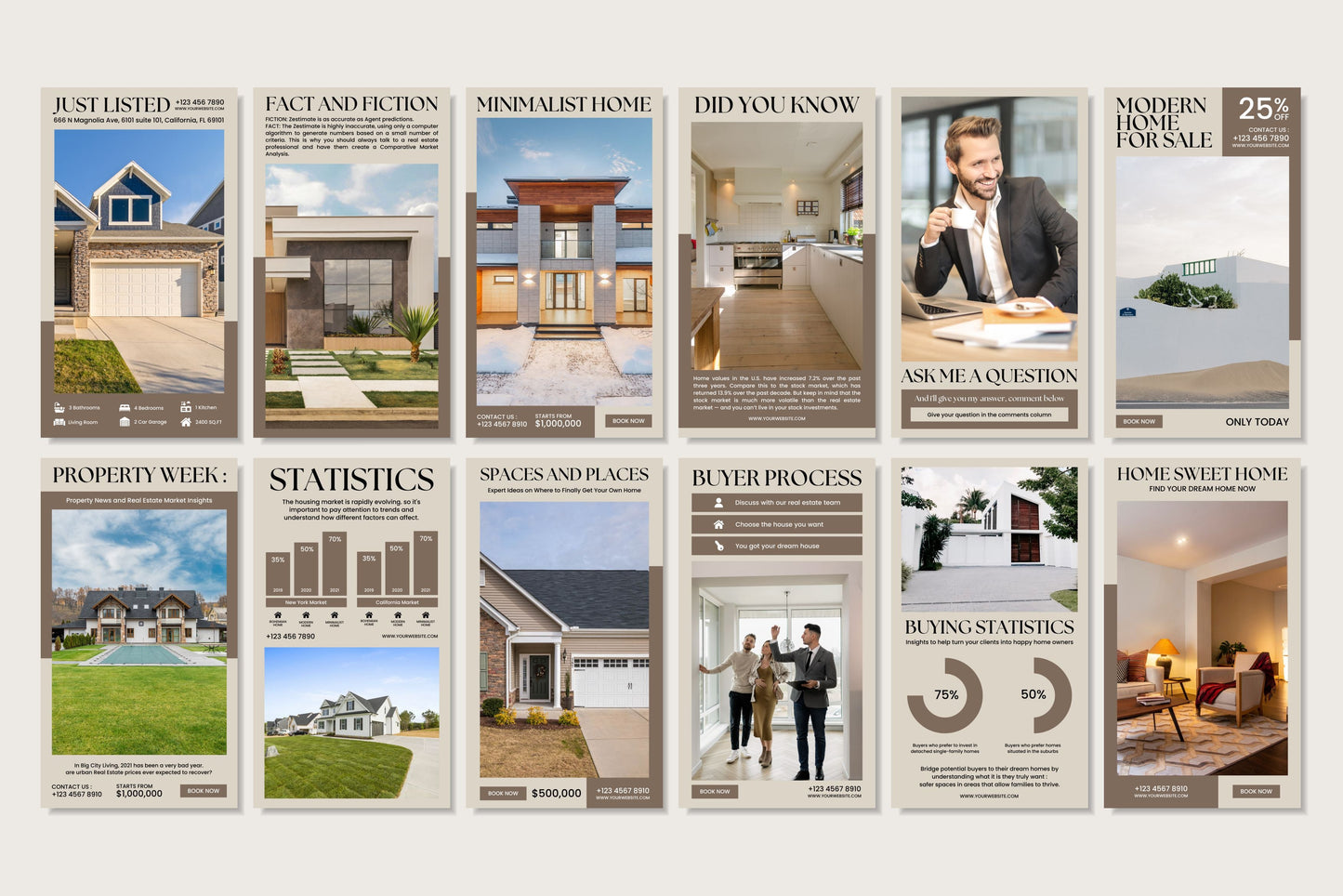 120+ Real Estate Instagram Templates - Vol. 5