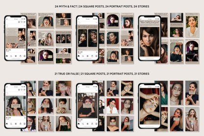 1200+ Makeup Instagram Templates - Vol. 8