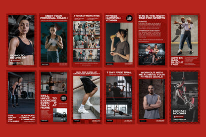 120+ Fitness Instagram Templates - Vol. 3