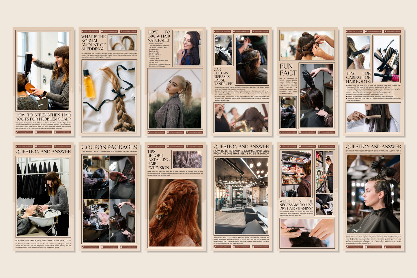 120+ Hairstylist Instagram Templates - Vol. 5
