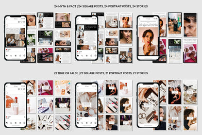 1200+ Makeup Instagram Templates - Vol. 6