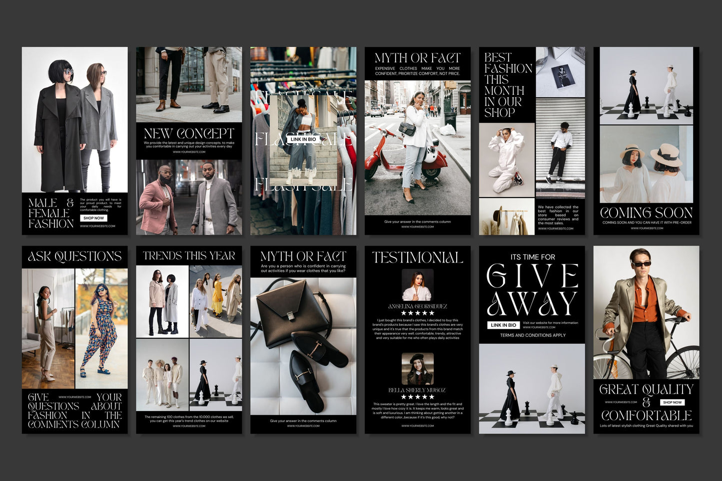 120+ Fashion Instagram Templates - Vol. 2