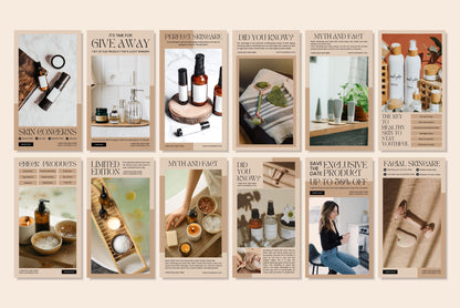 120+ Skincare Instagram Templates - Vol. 3