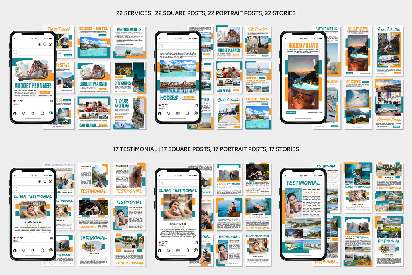 1200+ Travel Instagram Templates - Vol. 7
