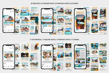 1200+ Travel Instagram Templates - Vol. 7