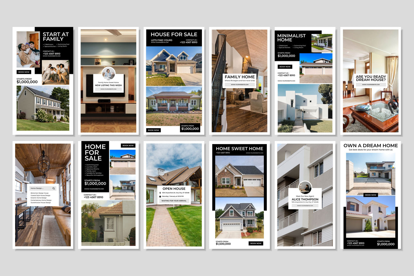 120+ Real Estate Instagram Templates - Vol. 2
