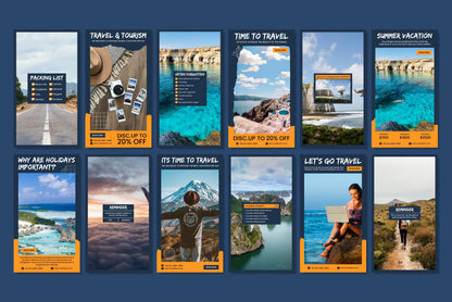 120+ Travel Instagram Templates - Vol. 5