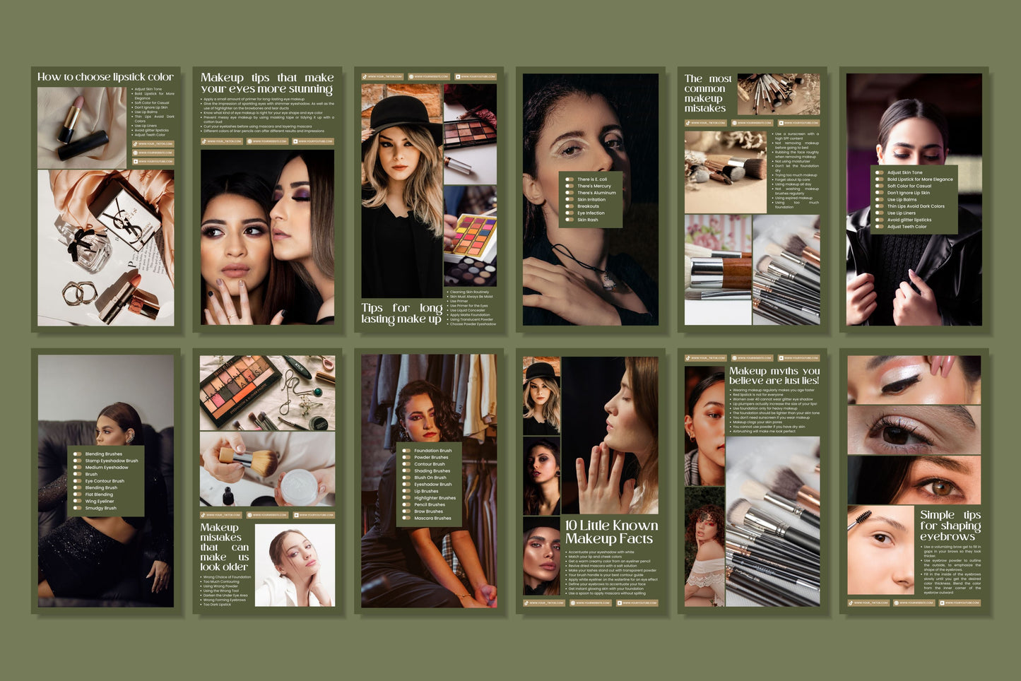 120+ Makeup Instagram Templates - Vol. 5