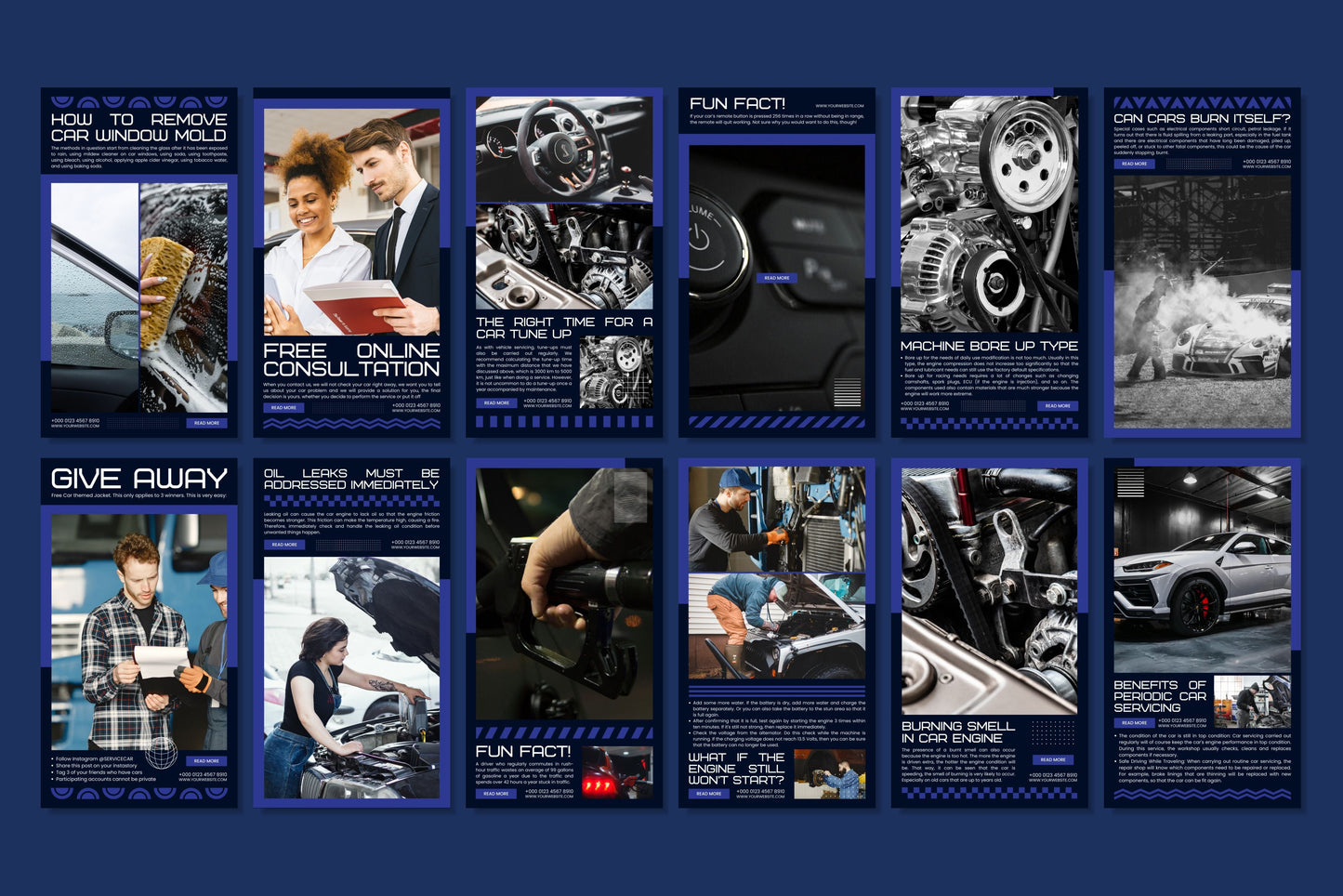 120+ Mechanic Instagram Templates- Vol. 1