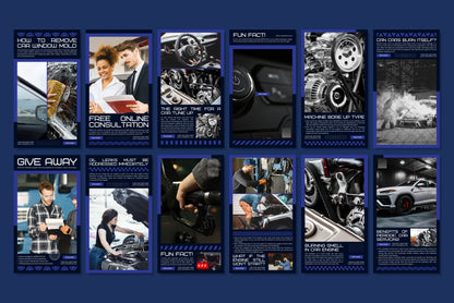 120+ Mechanic Instagram Templates- Vol. 1