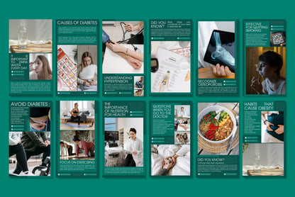 120+ Medical Instagram Templates - Vol. 1