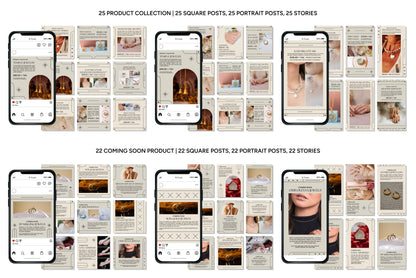 1200+ Jewelry Instagram Templates - Vol. 6